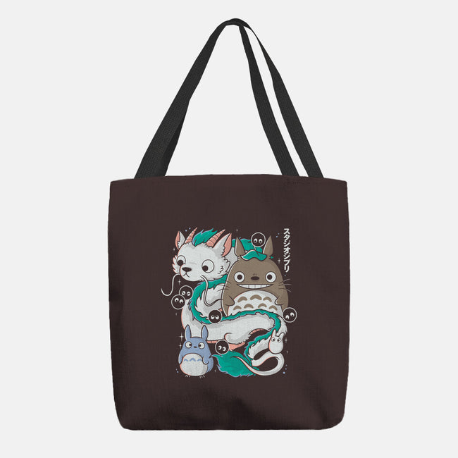Magical Beings-none basic tote bag-Douglasstencil