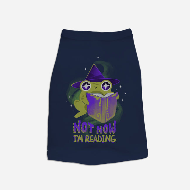 Not Now! I'm Reading-dog basic pet tank-ricolaa