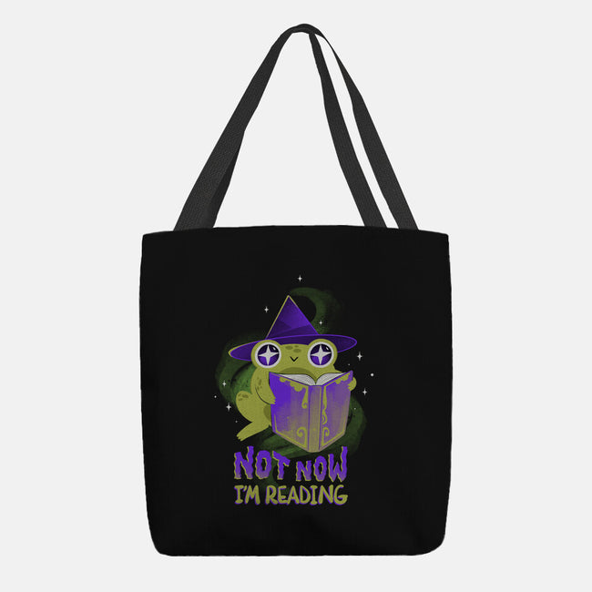 Not Now! I'm Reading-none basic tote bag-ricolaa