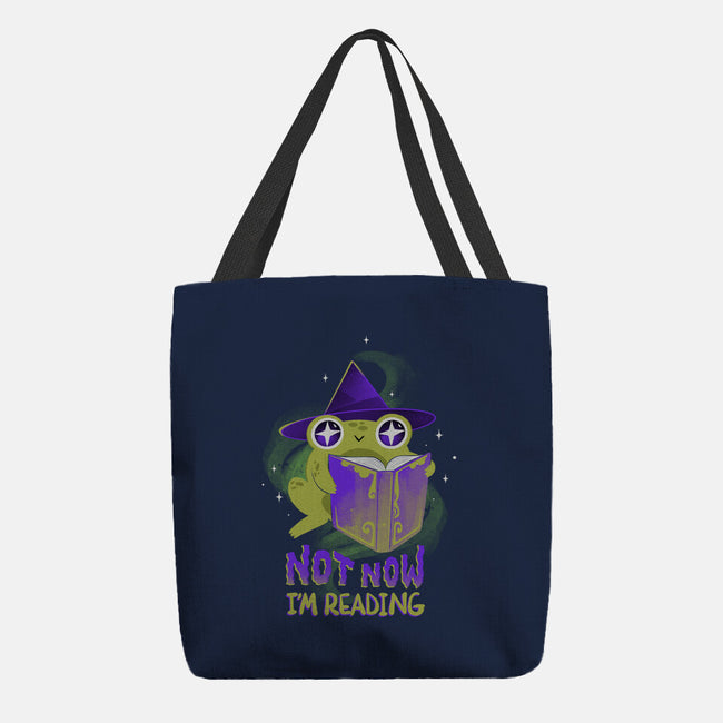 Not Now! I'm Reading-none basic tote bag-ricolaa