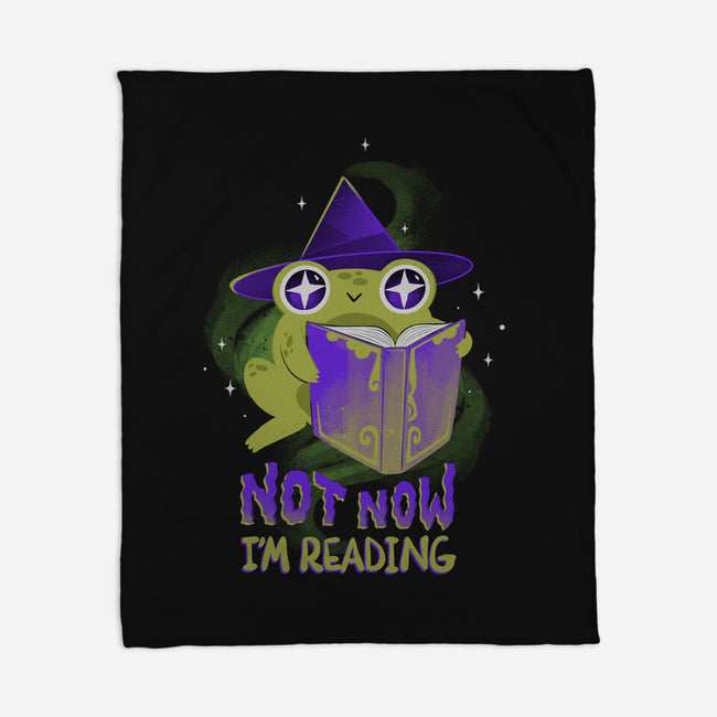 Not Now! I'm Reading-none fleece blanket-ricolaa