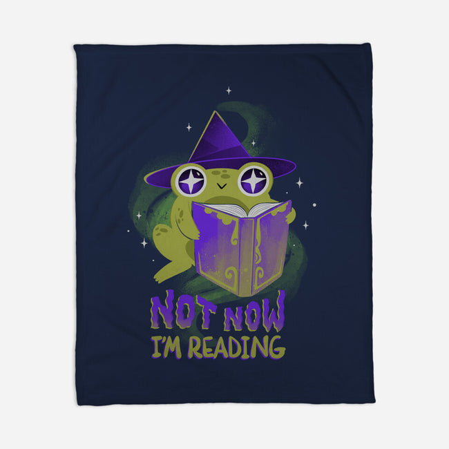 Not Now! I'm Reading-none fleece blanket-ricolaa