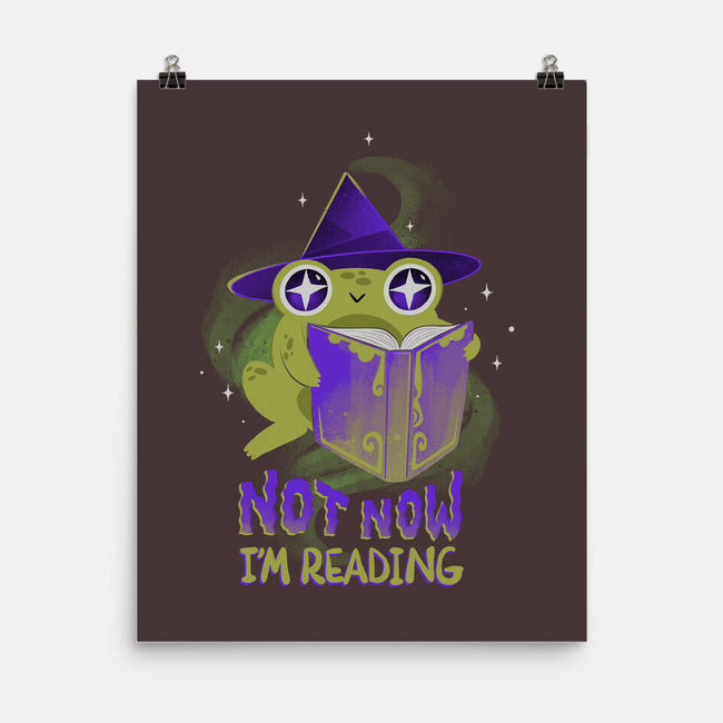 Not Now! I'm Reading-none matte poster-ricolaa