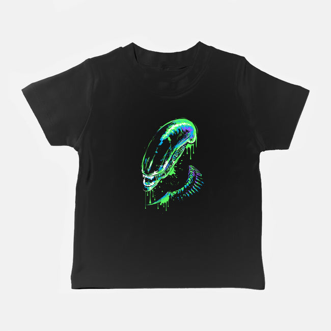 Colorful Xenomorph-baby basic tee-IKILO