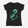 Colorful Xenomorph-womens v-neck tee-IKILO