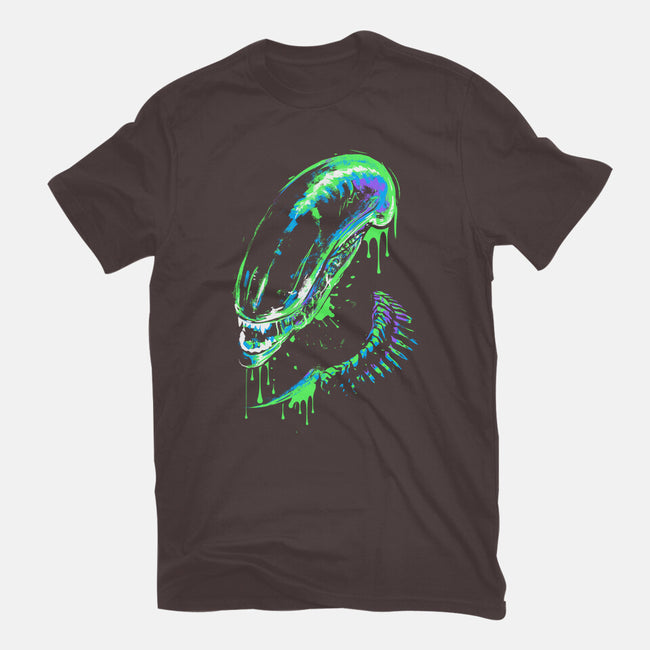 Colorful Xenomorph-womens basic tee-IKILO