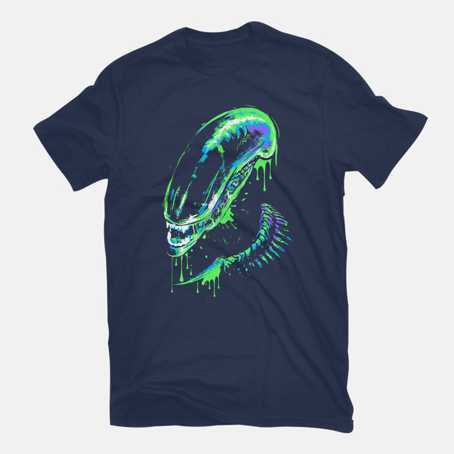 Colorful Xenomorph-womens fitted tee-IKILO
