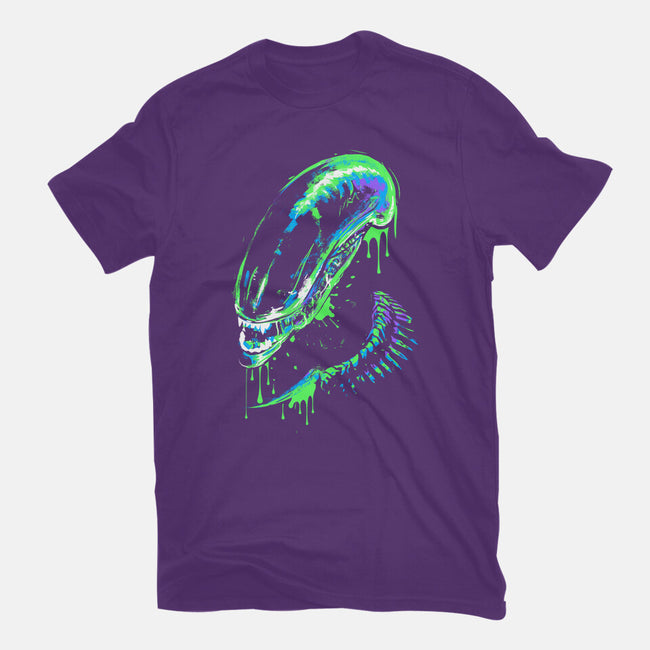 Colorful Xenomorph-womens fitted tee-IKILO