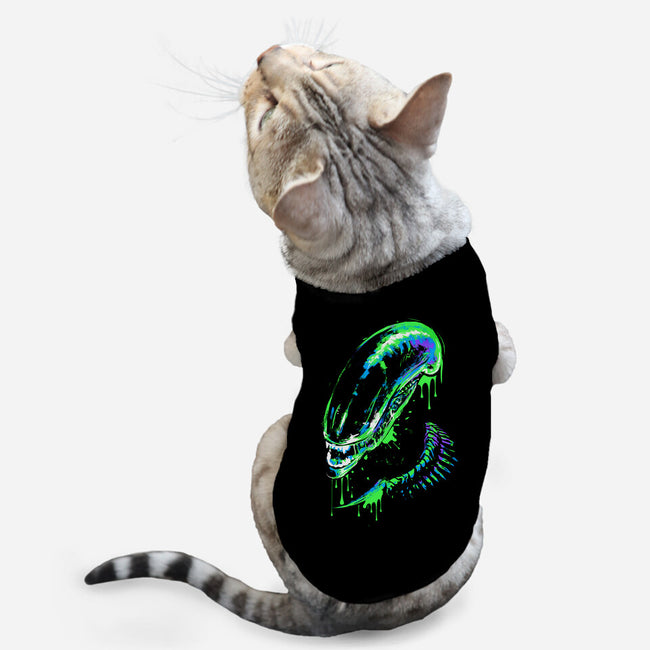 Colorful Xenomorph-cat basic pet tank-IKILO