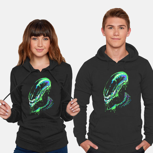 Colorful Xenomorph-unisex pullover sweatshirt-IKILO