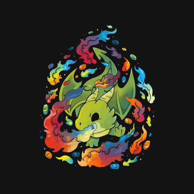 Dragon Flame Colors-none stretched canvas-Vallina84