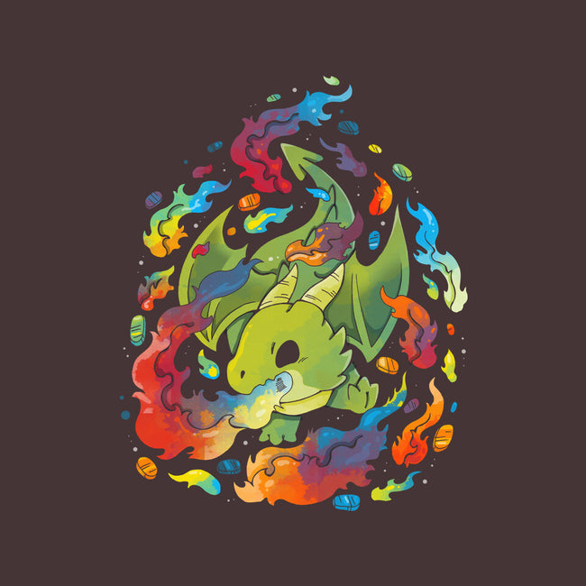 Dragon Flame Colors-none drawstring bag-Vallina84