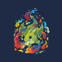 Dragon Flame Colors-none stretched canvas-Vallina84
