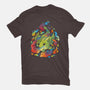 Dragon Flame Colors-womens basic tee-Vallina84