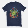 Dragon Flame Colors-womens basic tee-Vallina84