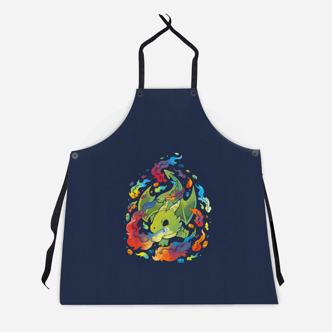 Dragon Flame Colors-unisex kitchen apron-Vallina84