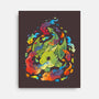 Dragon Flame Colors-none stretched canvas-Vallina84