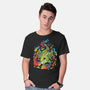 Dragon Flame Colors-mens basic tee-Vallina84