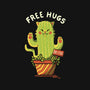 Catctus Free Hugs-womens fitted tee-tobefonseca