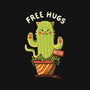 Catctus Free Hugs-none removable cover w insert throw pillow-tobefonseca