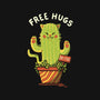 Catctus Free Hugs-womens v-neck tee-tobefonseca