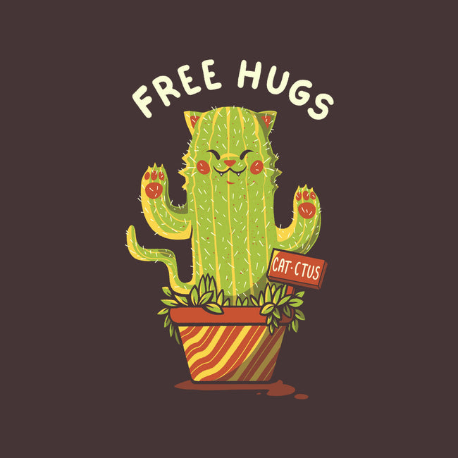 Catctus Free Hugs-none glossy sticker-tobefonseca