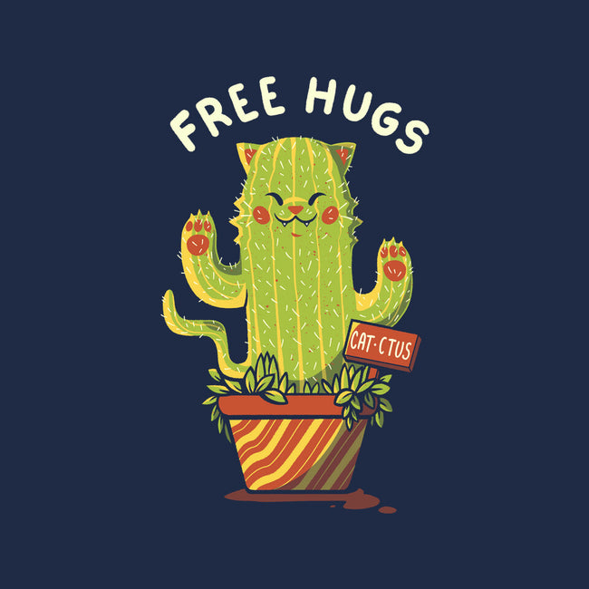 Catctus Free Hugs-none removable cover w insert throw pillow-tobefonseca