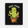 Catctus Free Hugs-none stretched canvas-tobefonseca