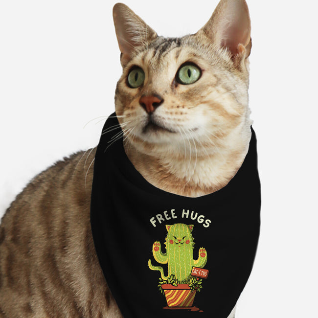 Catctus Free Hugs-cat bandana pet collar-tobefonseca