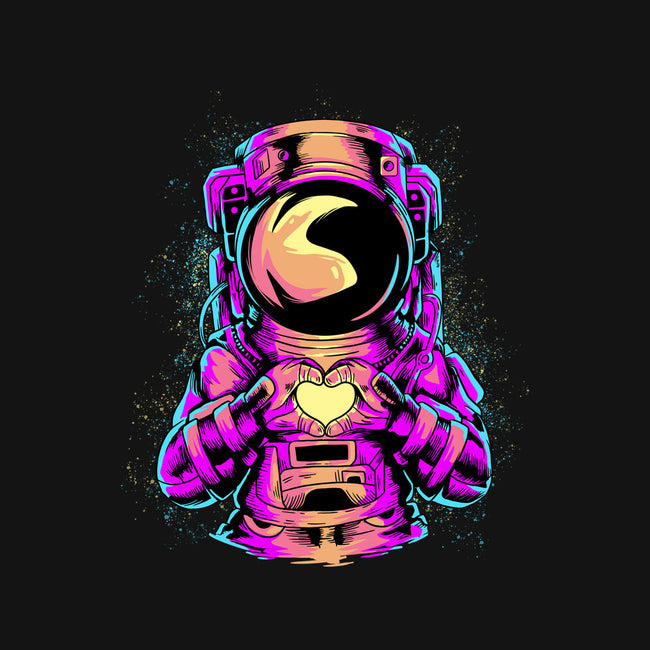 Astronaut Love Sign-none glossy sticker-daizzystudio