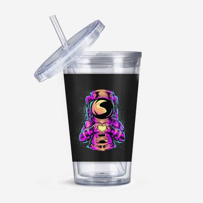 Astronaut Love Sign-none acrylic tumbler drinkware-daizzystudio