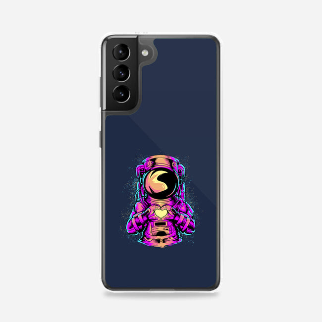 Astronaut Love Sign-samsung snap phone case-daizzystudio