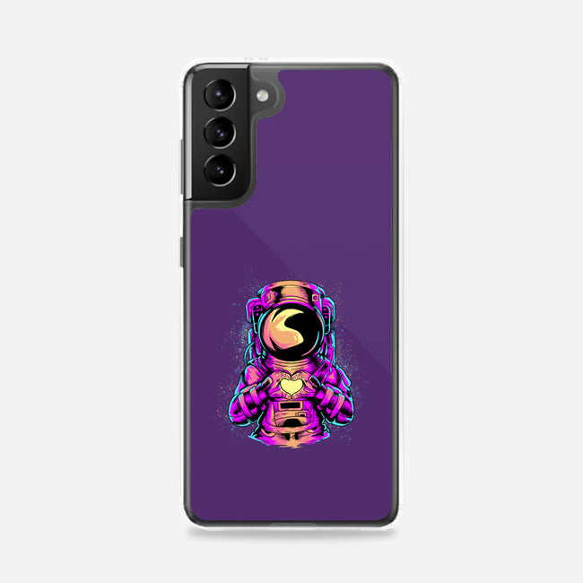 Astronaut Love Sign-samsung snap phone case-daizzystudio