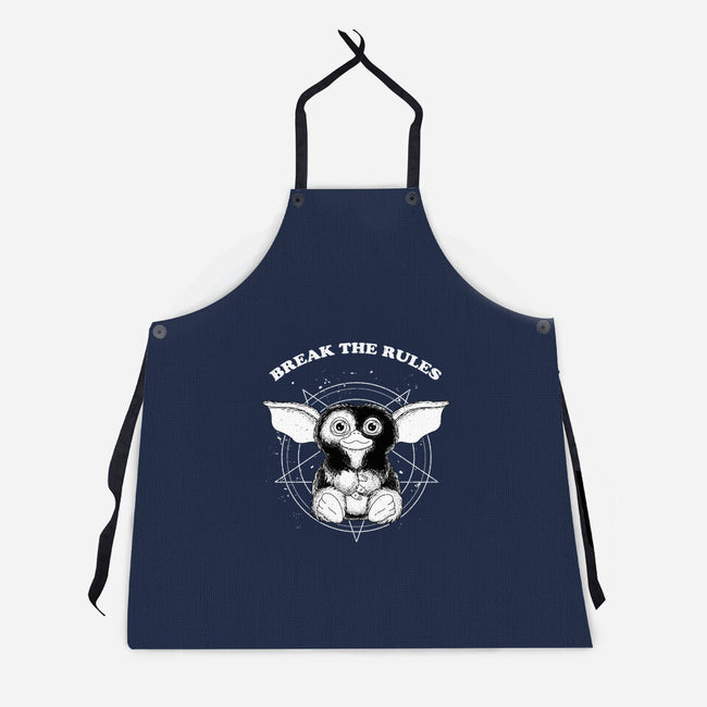 Break The Rules-unisex kitchen apron-retrodivision
