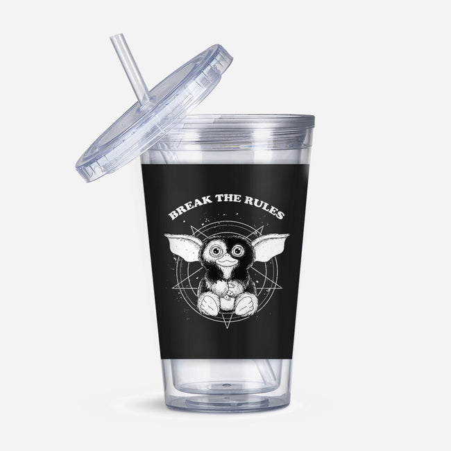 Break The Rules-none acrylic tumbler drinkware-retrodivision