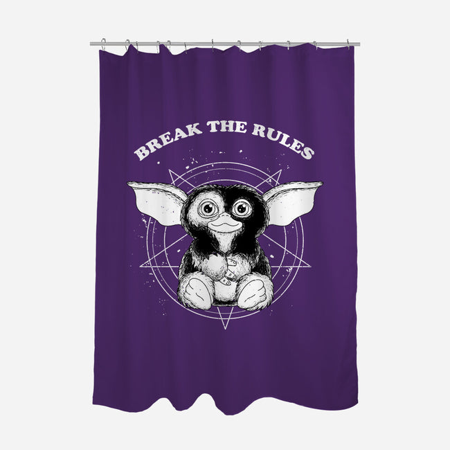 Break The Rules-none polyester shower curtain-retrodivision