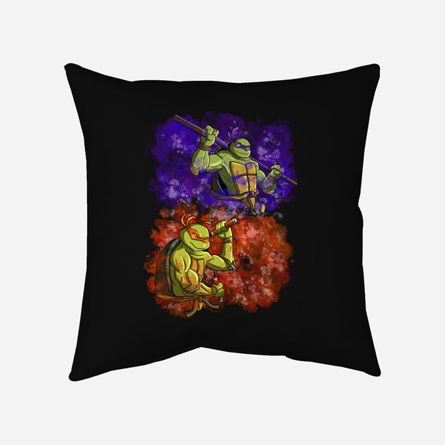 Techno Boy And Pizza Boy-none removable cover w insert throw pillow-nickzzarto