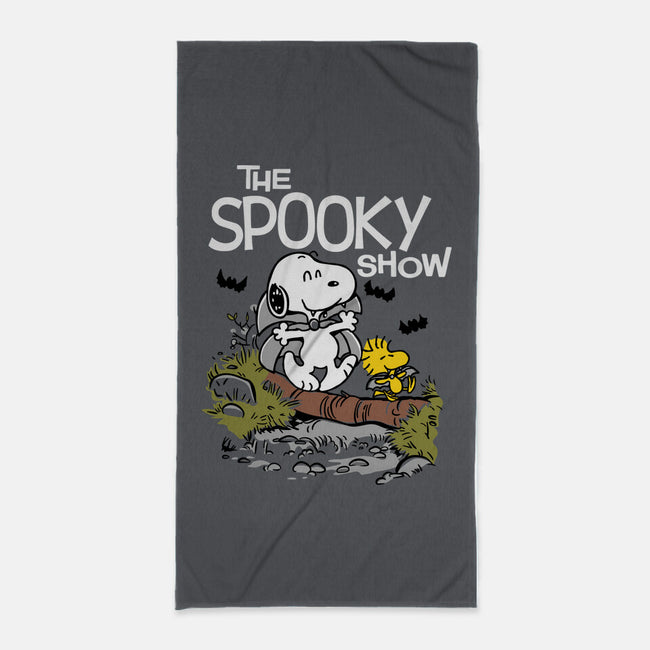 The Spooky Show-none beach towel-Xentee