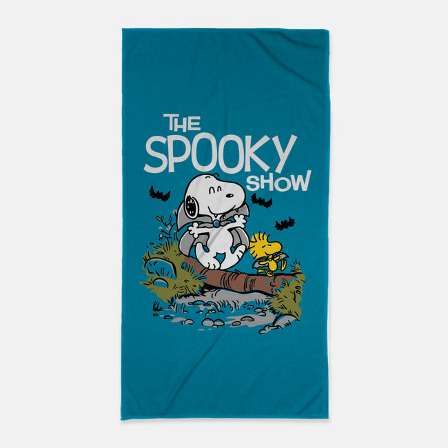 The Spooky Show-none beach towel-Xentee