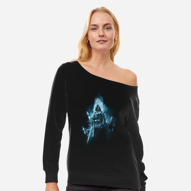 Dark Matador-womens off shoulder sweatshirt-kharmazero