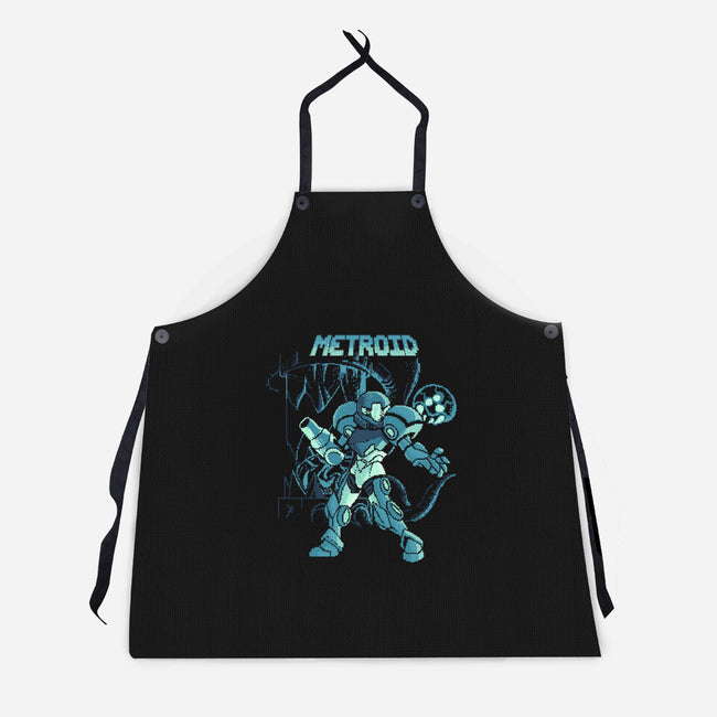 Pixel Metroid-unisex kitchen apron-Nihon Bunka