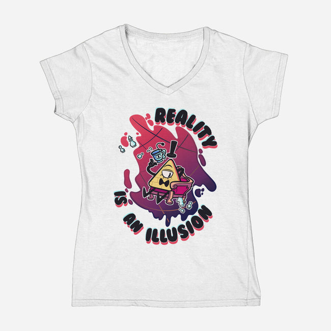 Reality Is An Illusion-womens v-neck tee-Duardoart