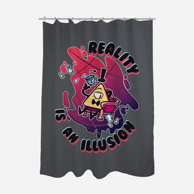 Reality Is An Illusion-none polyester shower curtain-Duardoart