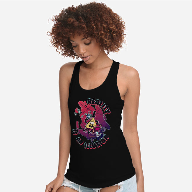 Reality Is An Illusion-womens racerback tank-Duardoart