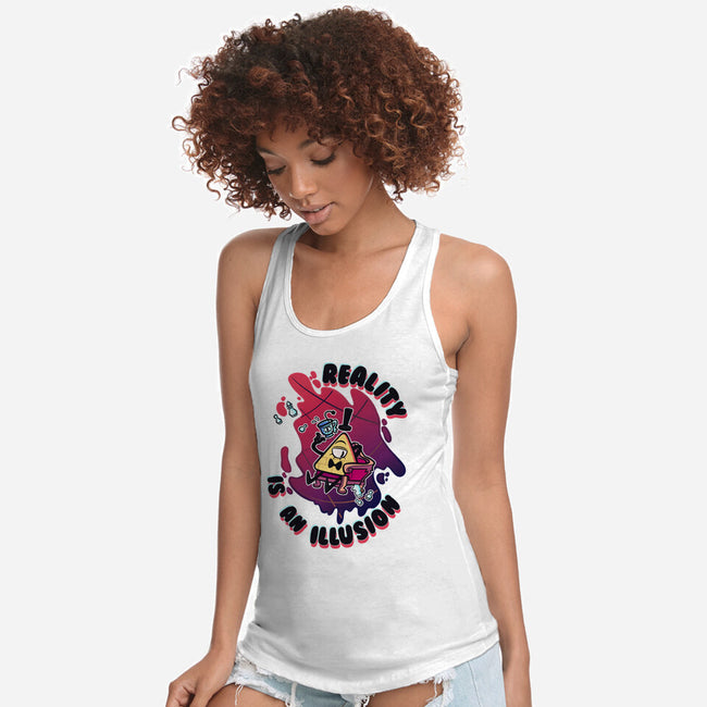 Reality Is An Illusion-womens racerback tank-Duardoart