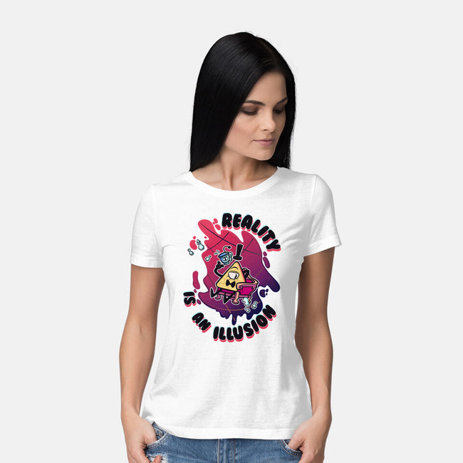 Reality Is An Illusion-womens basic tee-Duardoart