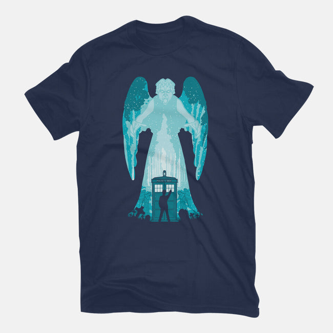 The Weeping Angel-womens fitted tee-dalethesk8er