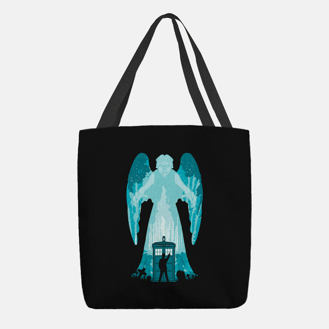 The Weeping Angel-none basic tote bag-dalethesk8er
