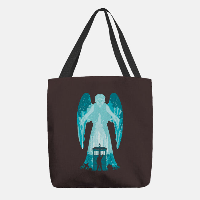 The Weeping Angel-none basic tote bag-dalethesk8er