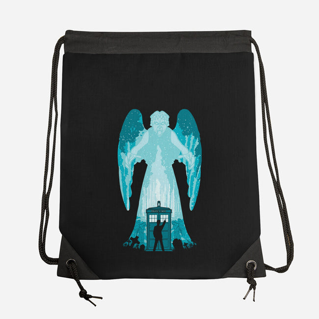 The Weeping Angel-none drawstring bag-dalethesk8er